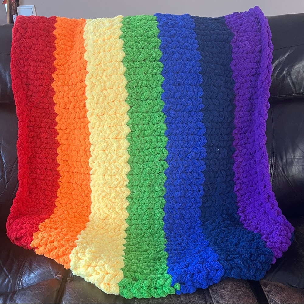 Pride flag blanket